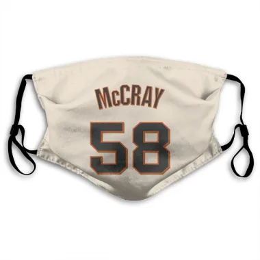 Cream San Francisco Giants Grant McCray   Face Mask