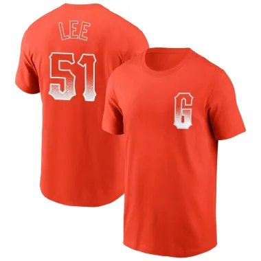 Orange Youth Jung Hoo Lee San Francisco Giants City Connect T-Shirt