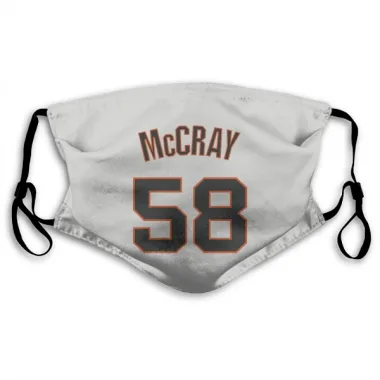 White San Francisco Giants Grant McCray   Face Mask